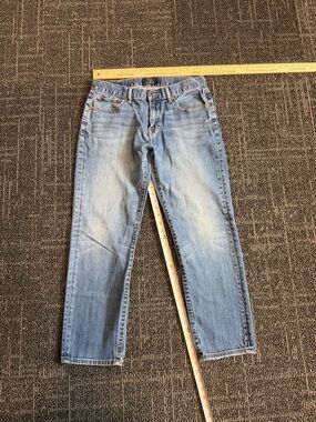 Light Blue Men's Straight-Leg Jeans